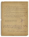 Hunter S. Thompson Letter Signed, With Funny Content -- ''...C-J wants a story on...'off-beat spots in SF.' These should make me sick enough to become a legitimate ward of the state...''